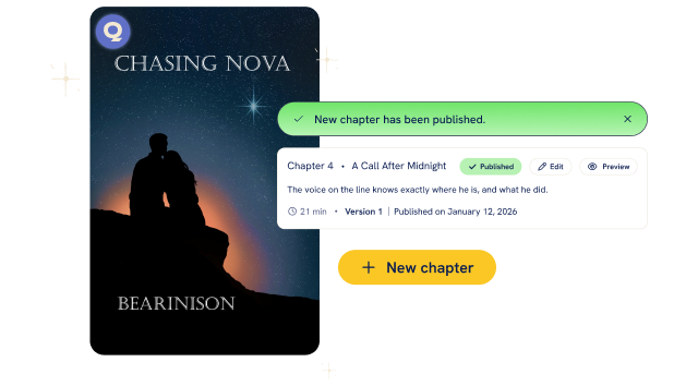 Publish chapters interface