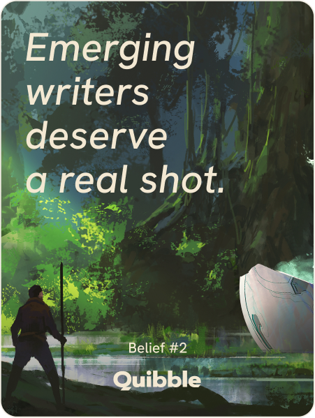 Emerging writers deserve a real shot belief card