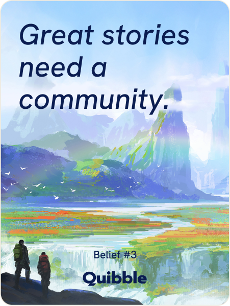 Great stories need a community belief card