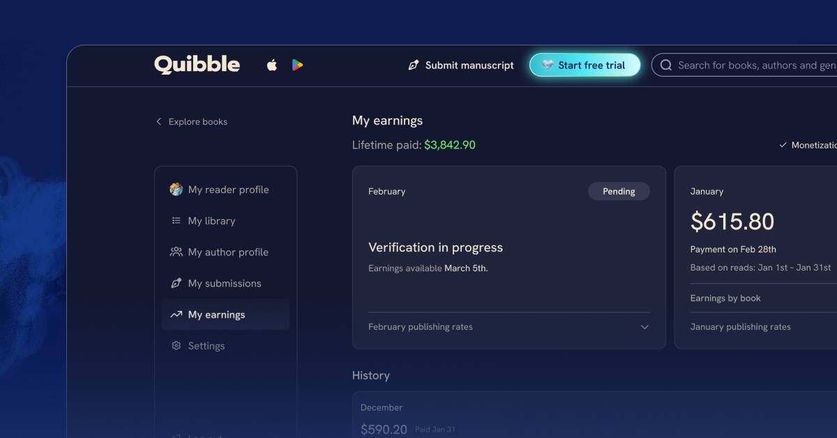 Earning revenue from online fiction
