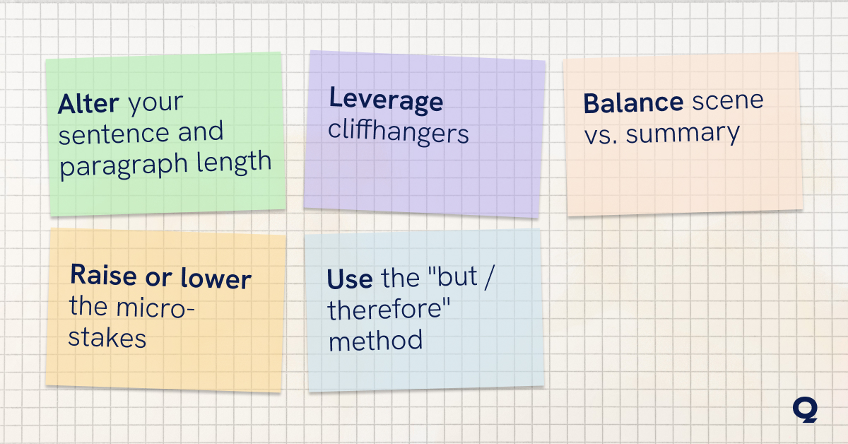 Strategies to fix story pacing