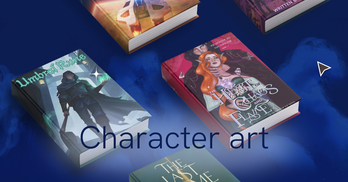 Character art for books